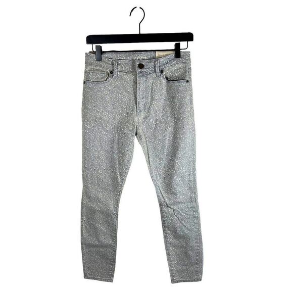 Ann Taylor Loft Modern High Waisted Skinny Ankle in Pebbled Print - Picture 1 of 8